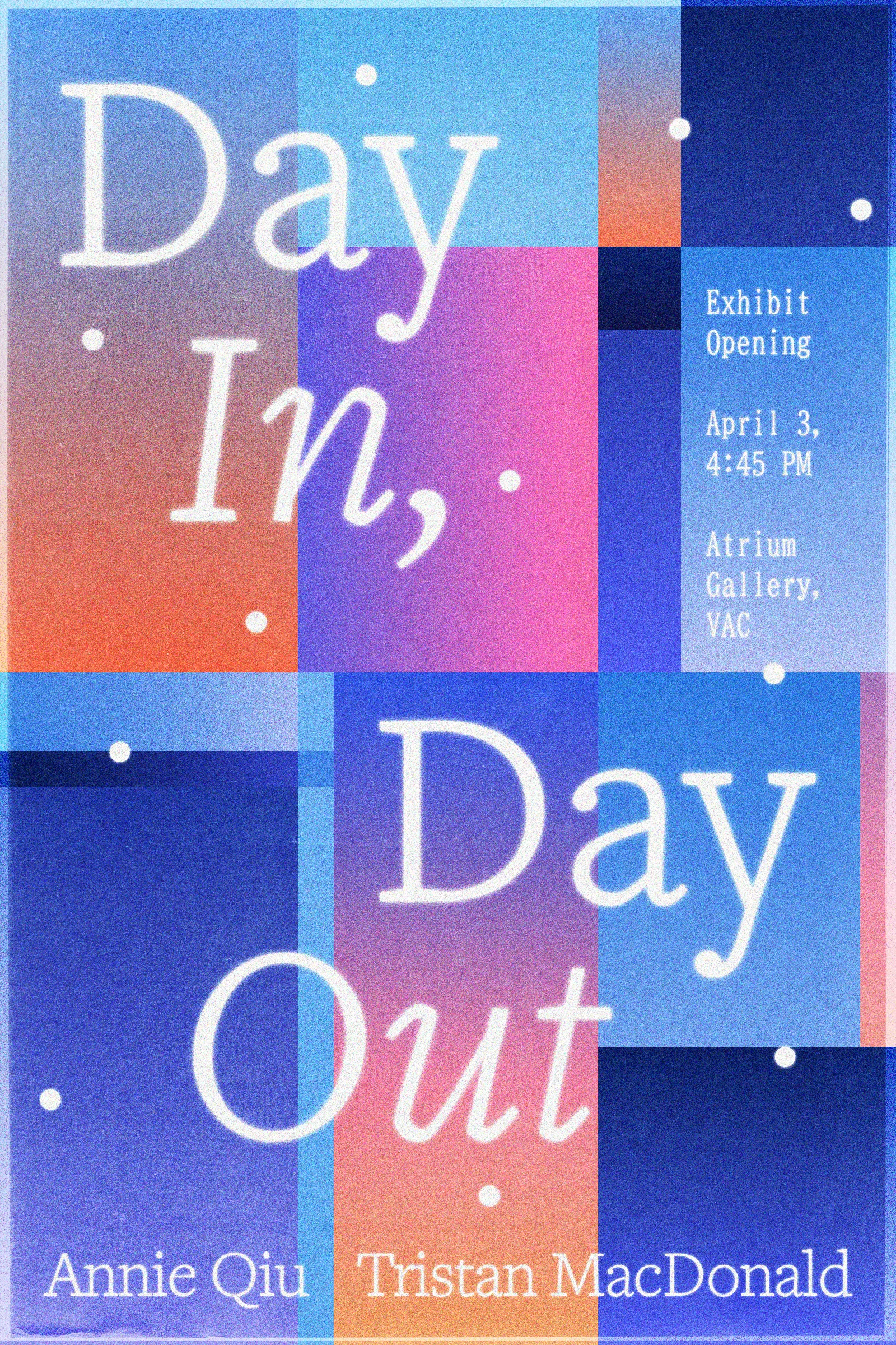 poster design for two-person exhibit