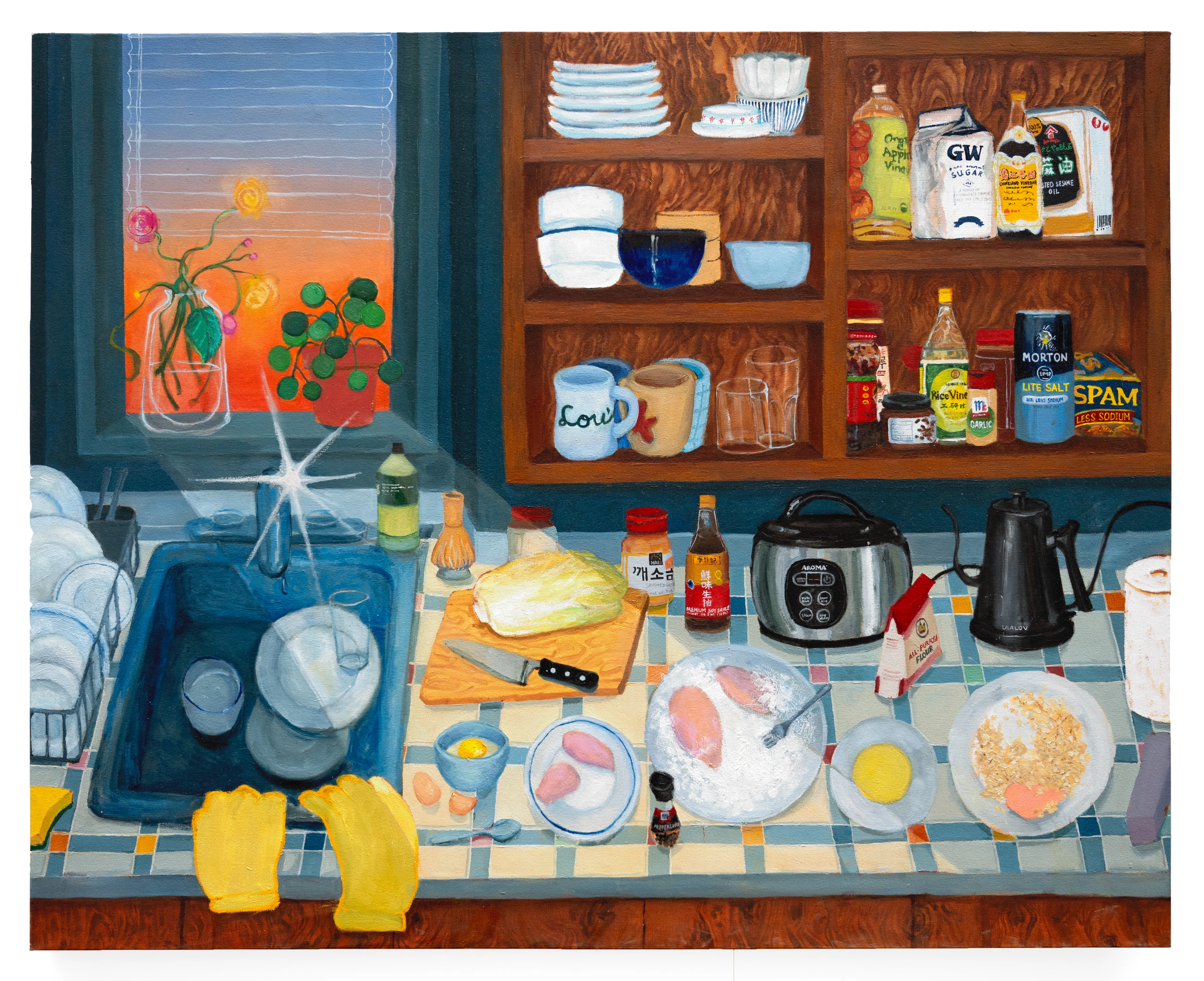 2025, oil and gouache on canvas, 60"x48"