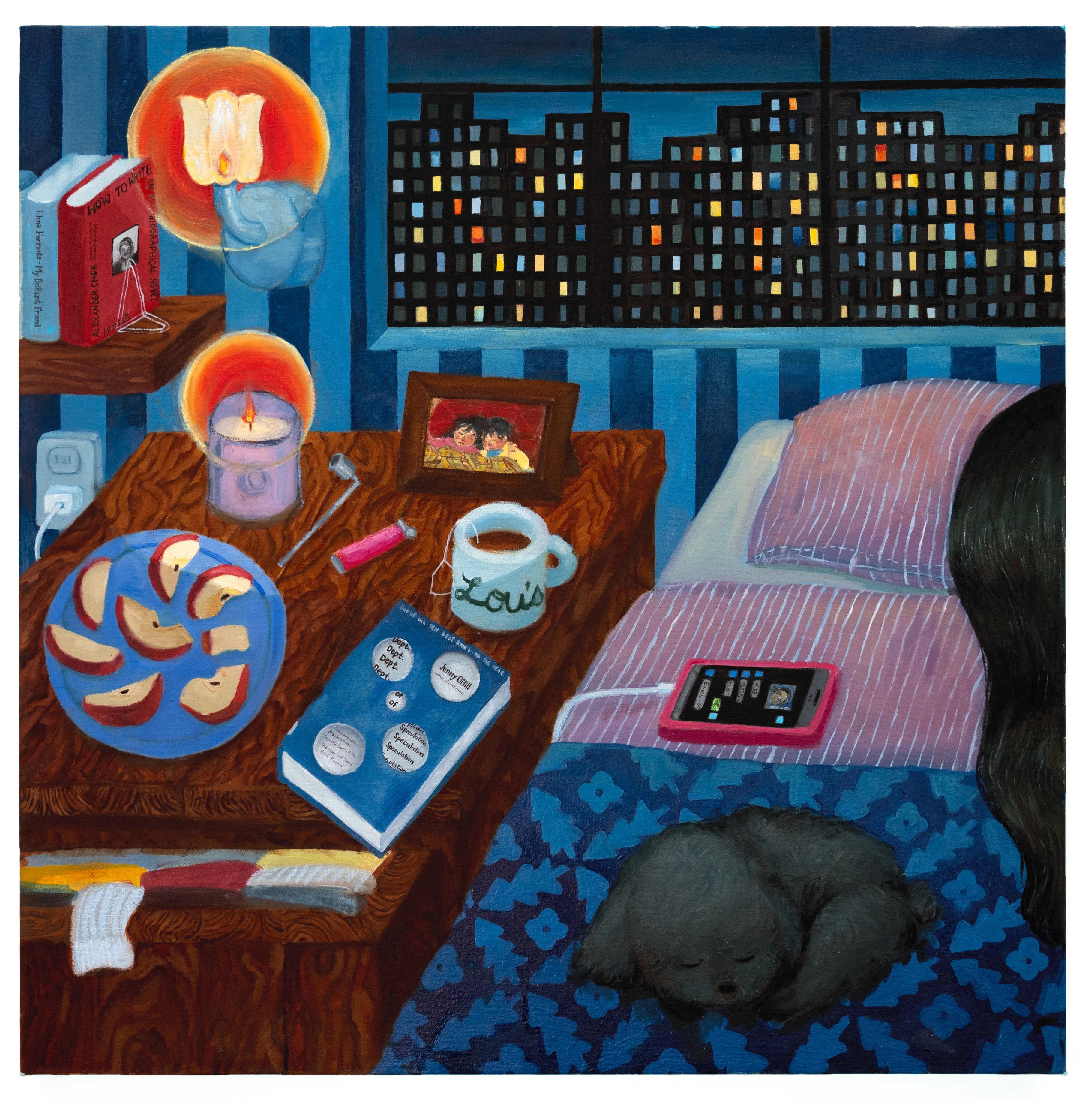 2025, oil and gouache on canvas, 30"x30"