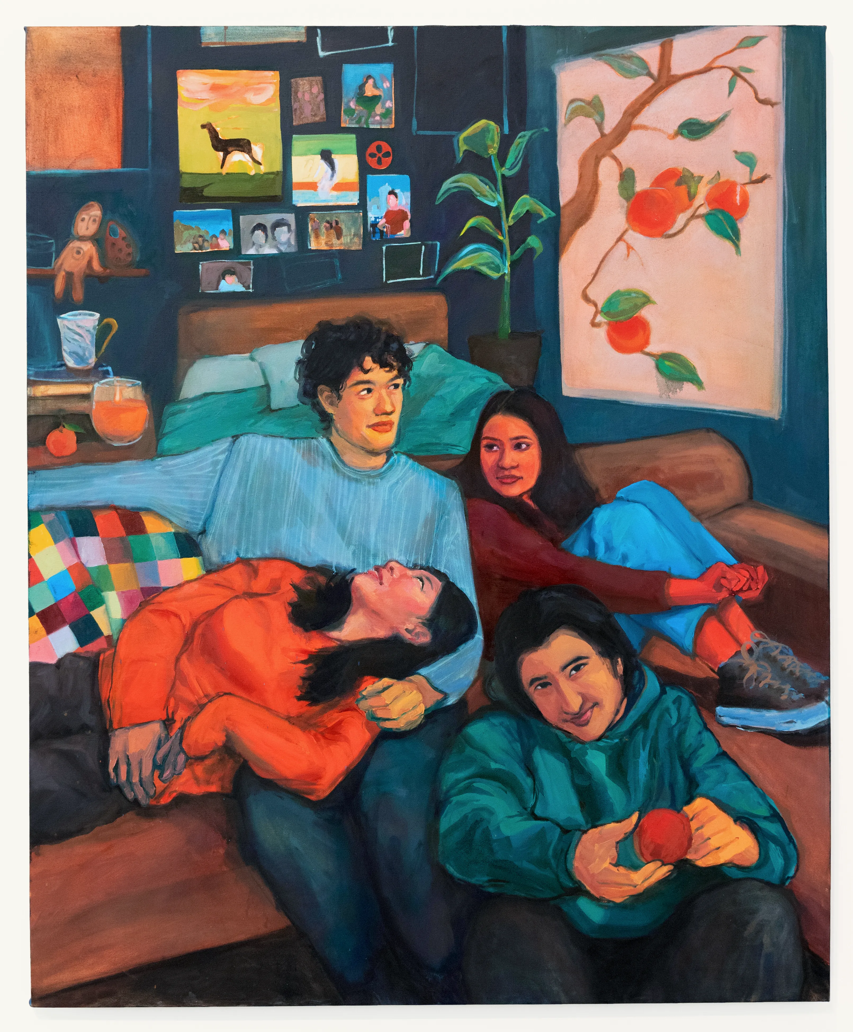 The Things We Share, The Things We Don’t, 2024, oil on canvas, 60”x48”